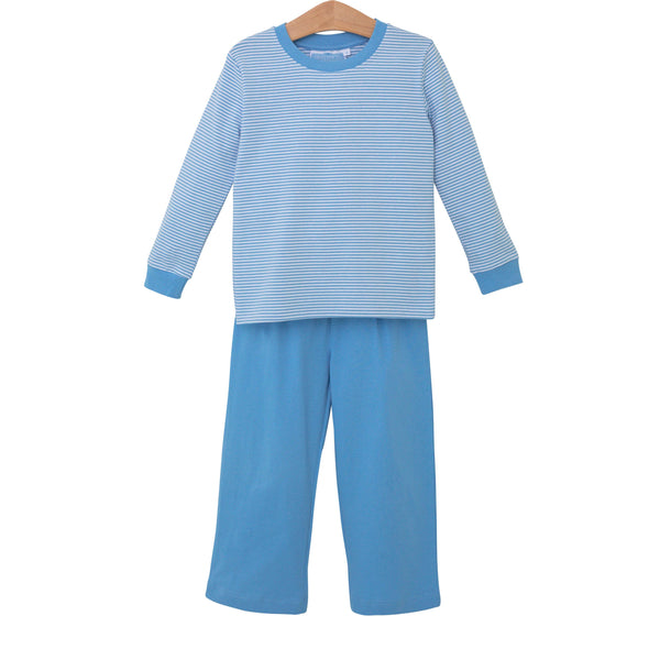 Miller Pants Set- Cornflower Blue Stripe