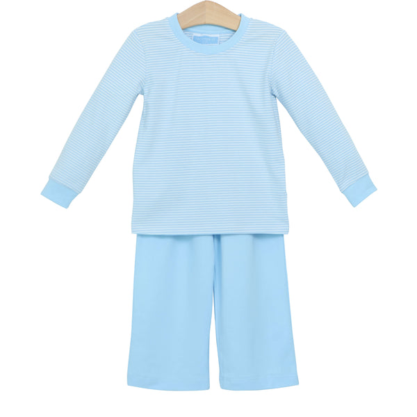 Miller Pants Set- Light Blue Stripe