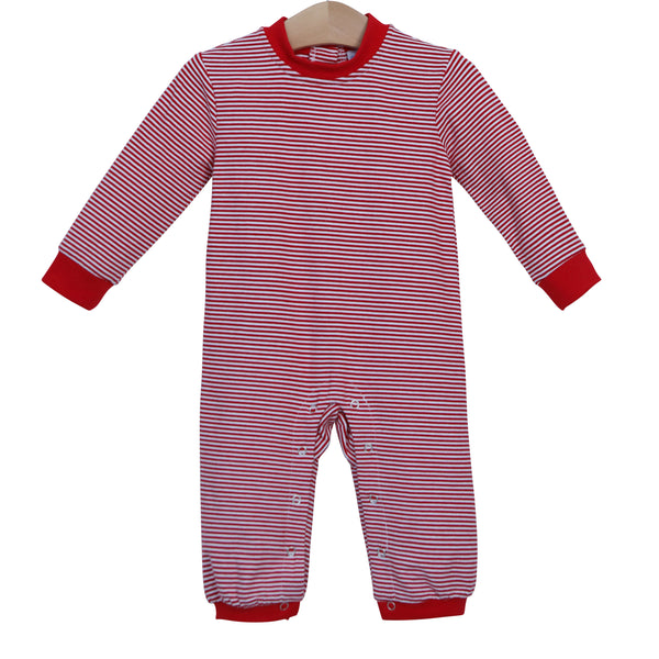 Miller Romper- Red Stripe