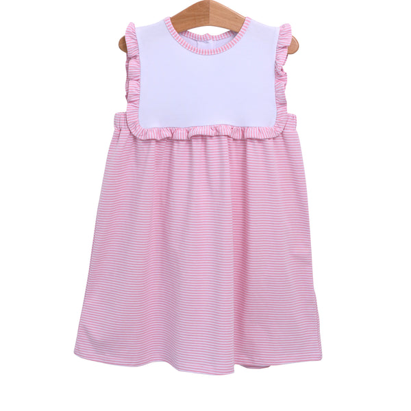 Alice Dress- Light Pink Stripe