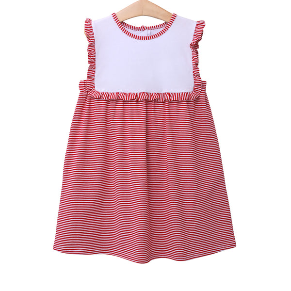 Alice Dress- Red Stripe