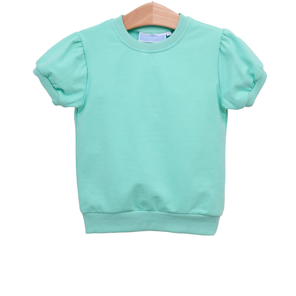 Landry Puff Sleeve Top- Mint