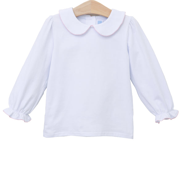 Peter Pan Collar Shirt- Light Pink