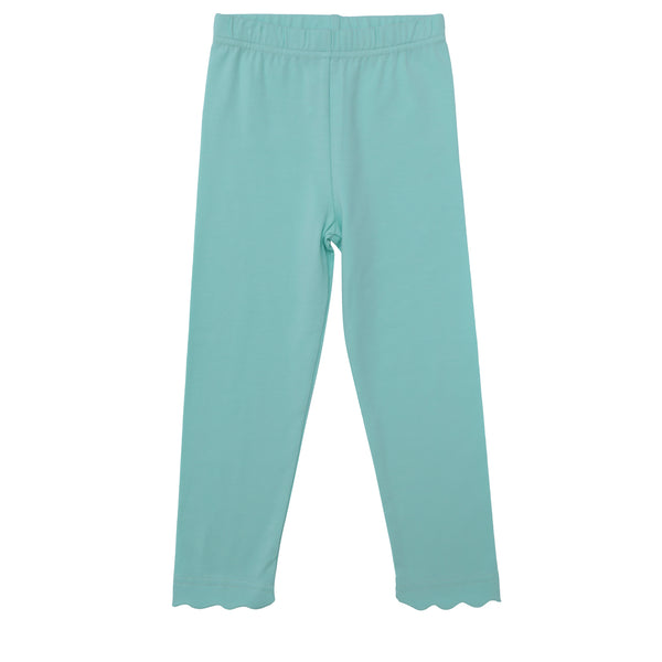 Scallop Leggings- Mint