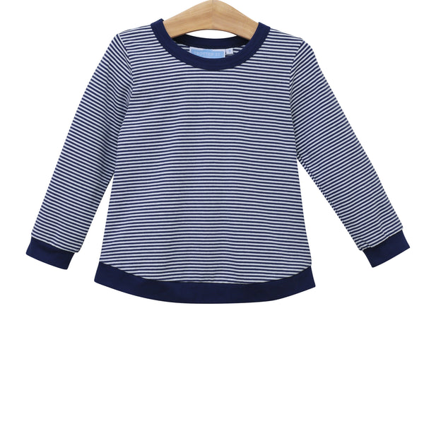 Reagan Top- Navy Stripe