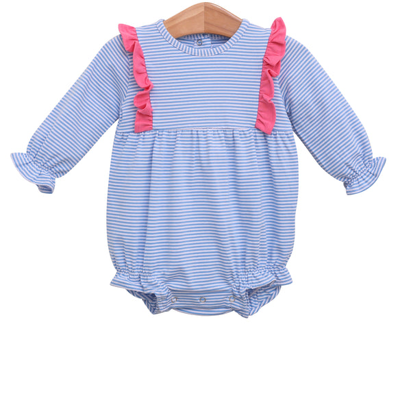 Olivia Bubble- Cornflower Blue Stripe/Pink