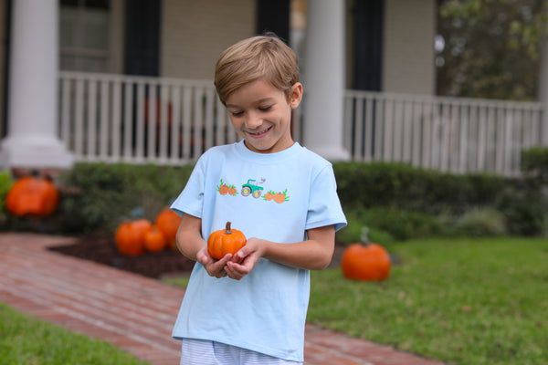 Pumpkin Embroidery Shirt