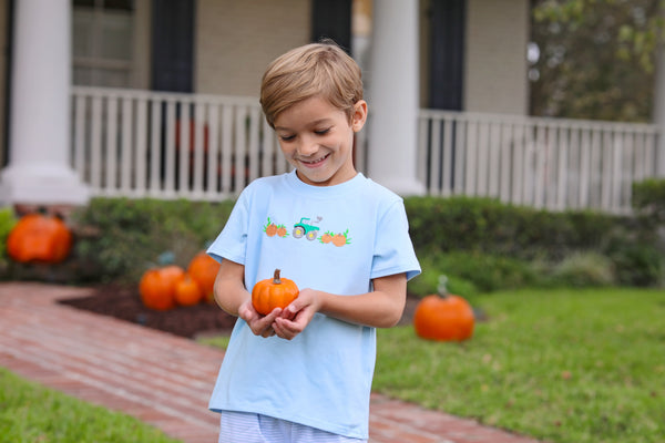 Pumpkin Embroidery Shirt