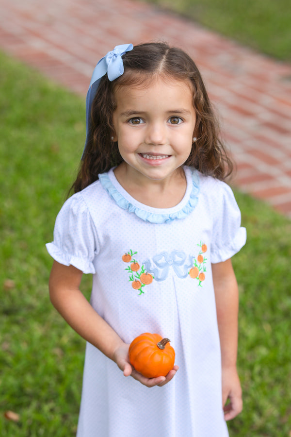 Pumpkin Embroidery Dress