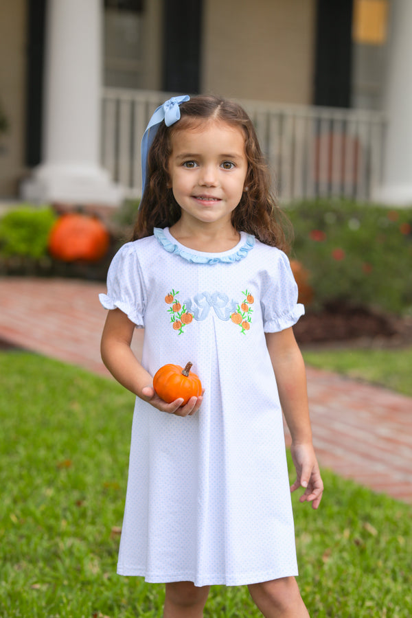 Pumpkin Embroidery Dress