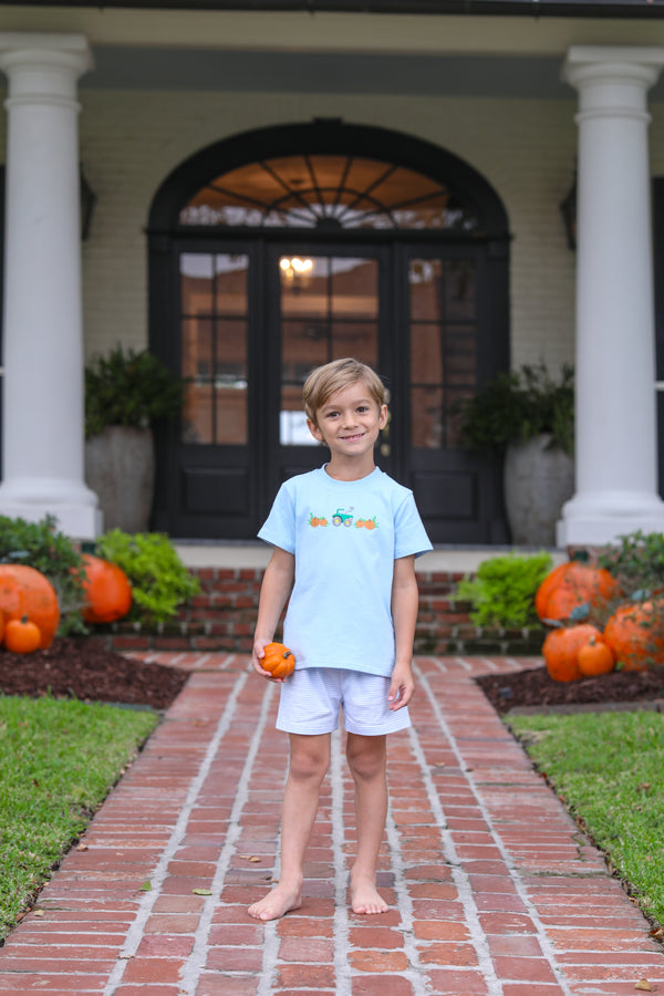 Pumpkin Embroidery Shirt