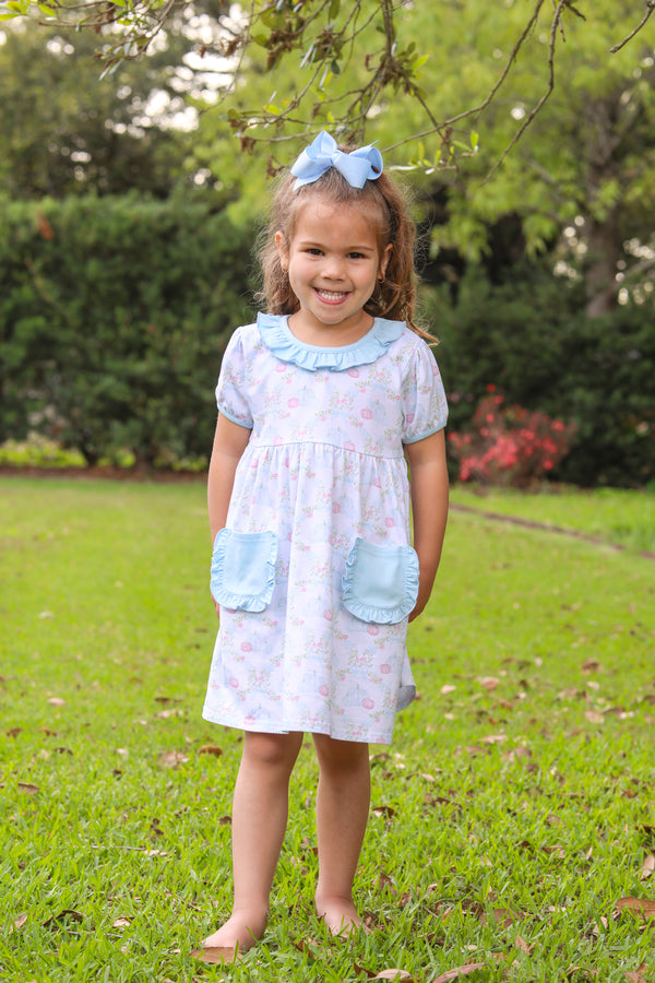 Pumpkin Floral Dress