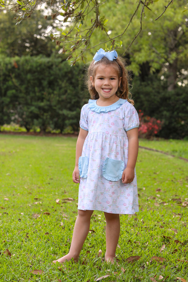 Pumpkin Floral Dress