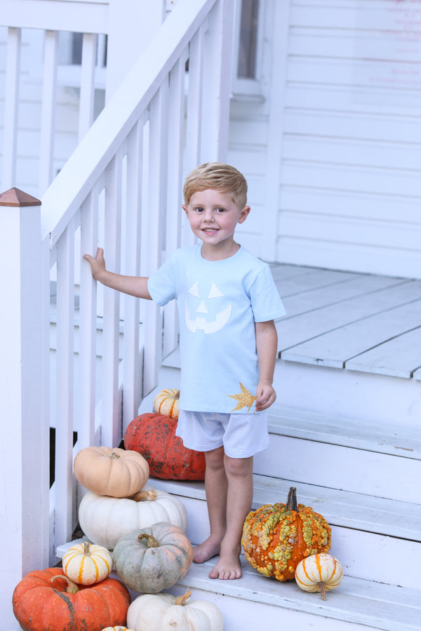 Jack O'Lantern Shirt- Blue