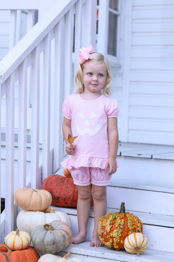 Jack O'Lantern Shirt- Pink