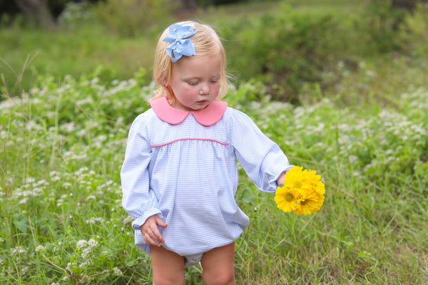 Katherine Bubble- Light Blue Stripe/Pink