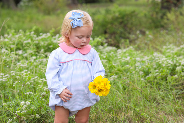 Katherine Bubble- Light Blue Stripe/Pink