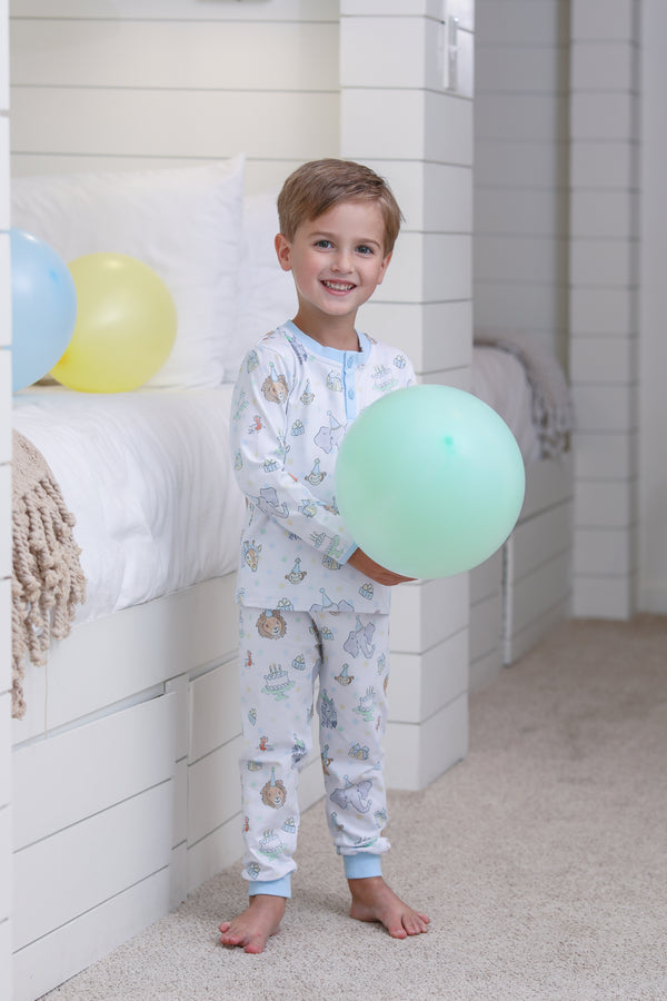 Party Animals Pants Set- Light Blue