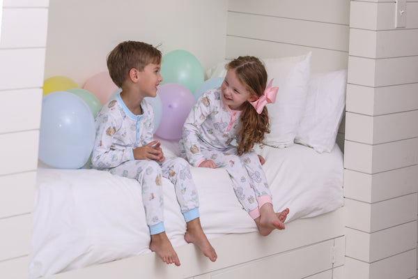 Party Animals Pants Set- Light Blue