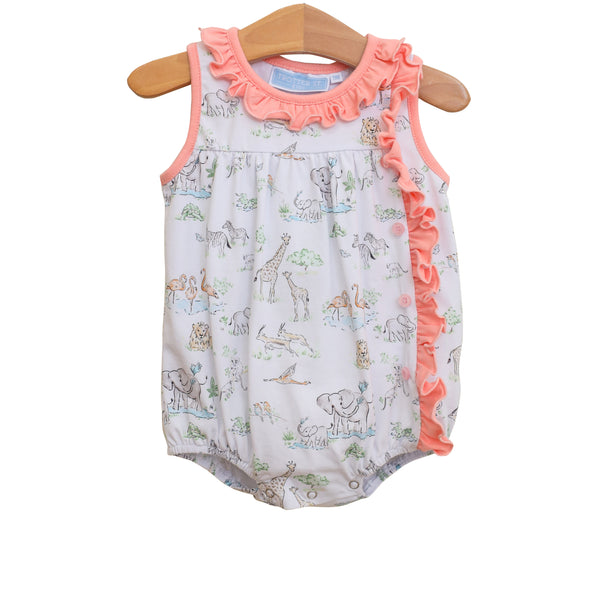 Safari Animals Ruffle Bubble