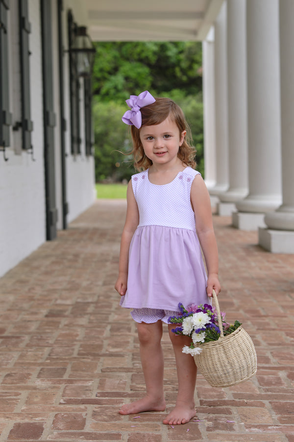 Addie Bloomer Set- Lavender