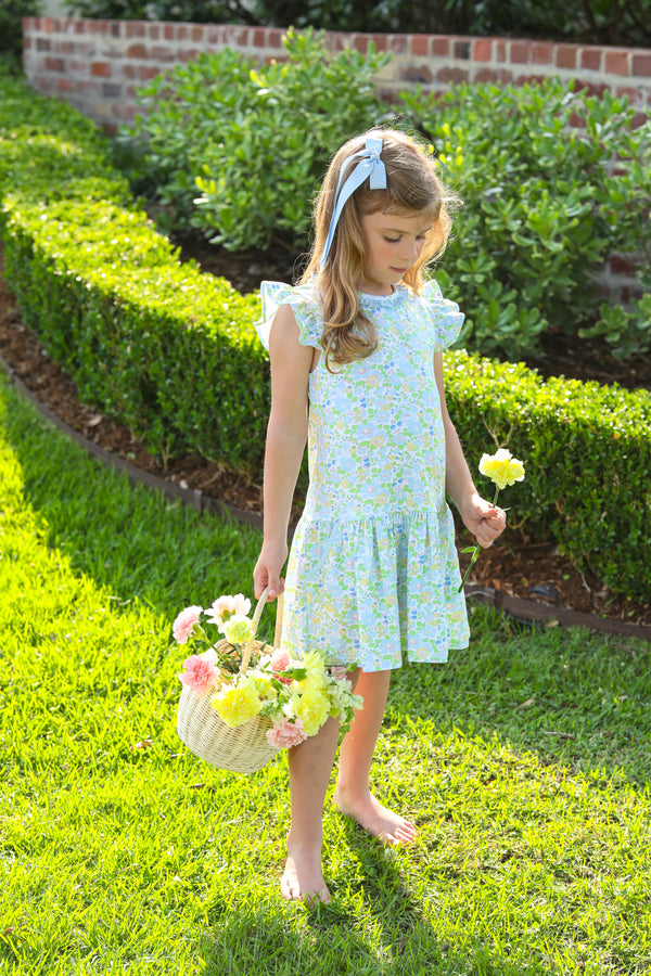 Blooming Floral Ruffle Dress