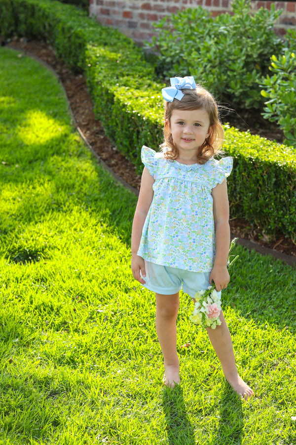 Blooming Floral Ruffle Bloomer Set