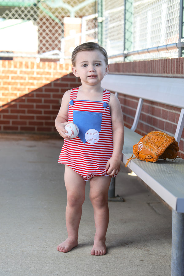 Baseball Pocket Sunsuit