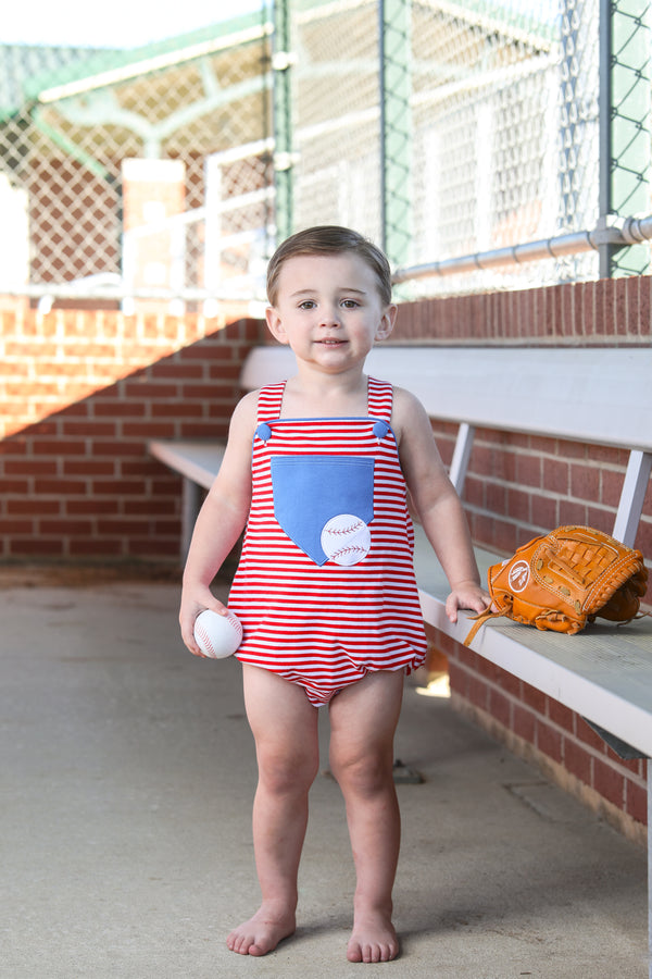 Baseball Pocket Sunsuit