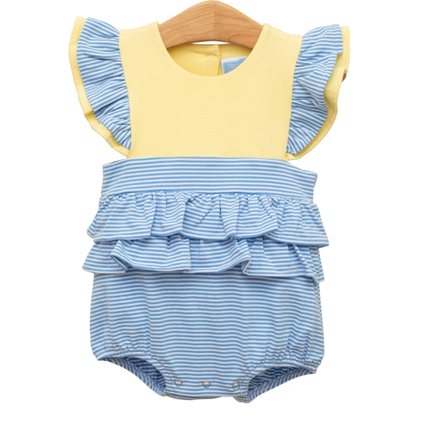 Rosie Bubble- Cornflower Stripe/Yellow