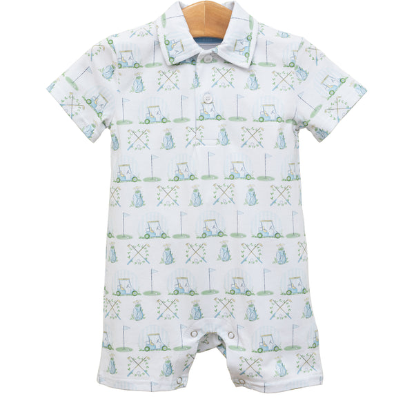 Hole in One Polo Romper