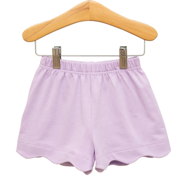 Scalloped Shorts- Lavender