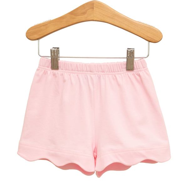 Scalloped Shorts- Light Pink