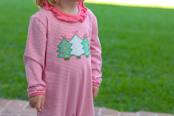 Christmas Tree Ruffle Romper