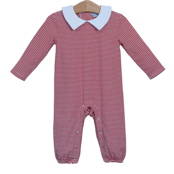 William Romper- Red Stripe