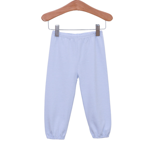 Bloomer Pants- Light Blue Stripe