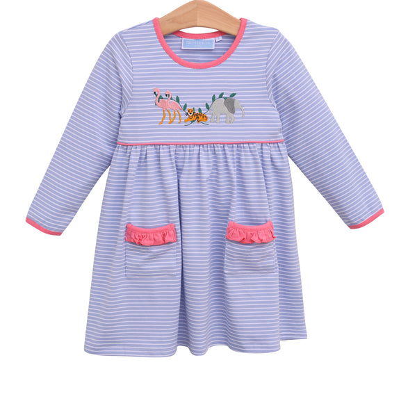 Zoo Friends LS Dress